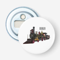 Motorlocomotief, afbeelding van cartoon
