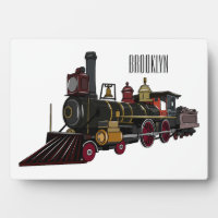 Motorlocomotief, afbeelding van cartoon