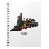 Motorlocomotief, afbeelding van cartoon notitieboek (Voorkant)