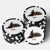 Motorlocomotief, afbeelding van cartoon poker chips (Opstapeling)