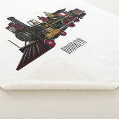 Motorlocomotief, afbeelding van cartoon sherpa deken (3/4)