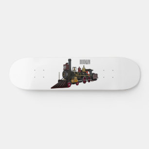 Motorlocomotief, afbeelding van cartoon skateboard