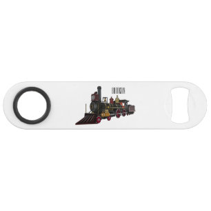 Motorlocomotief, afbeelding van cartoon speed flessenopener