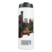 Motorlocomotief, afbeelding van cartoon