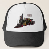 Motorlocomotief, afbeelding van cartoon trucker pet (Voorkant)