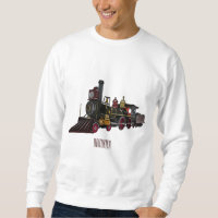 Motorlocomotief, afbeelding van cartoon