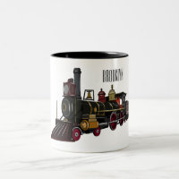 Motorlocomotief, afbeelding van cartoon