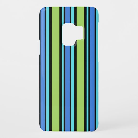 Motorola Droid RAZR Coque : Blue Moons Stripes (Dos)