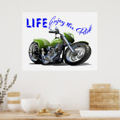 Motorposter - Geniet van de Rit Poster (Keuken)