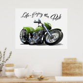 Motorposter - Geniet van de Rit Poster (Keuken)