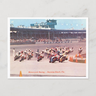  motorraces op Daytona Beach Florida Briefkaart