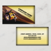 Motorreparatie Service Geel Visitekaartje (Voorkant / Achterkant)