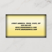 Motorreparatie Service Geel Visitekaartje (Achterkant)