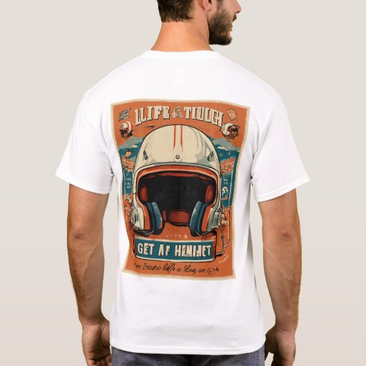 Motorrijden aangepaste T-shirts (Achterkant)