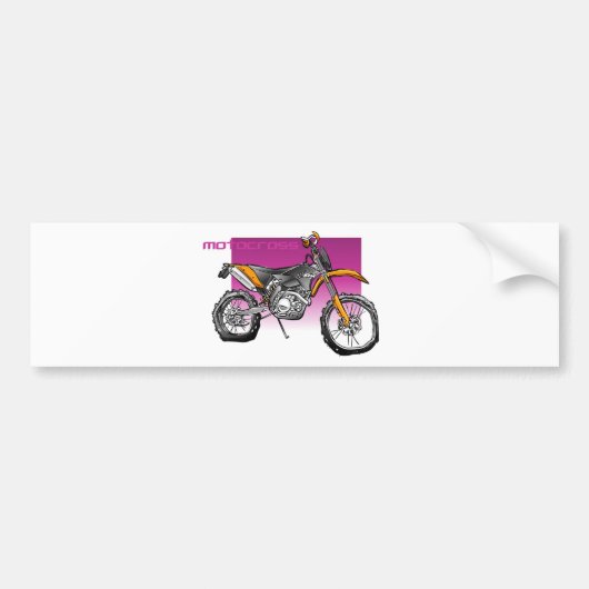 motorrijden bumpersticker (Voorkant)
