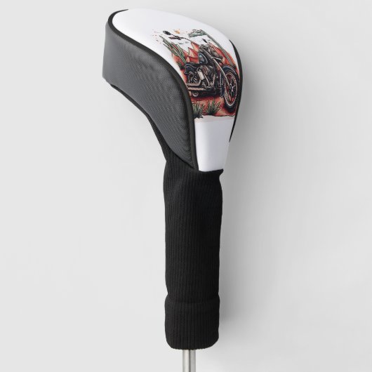 Motorrijden in Desert Cactus Westerne Set Golfheadcover (Schuin)
