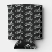  motorrijder Antiek fiets Blikjeskoeler (Achterkant)