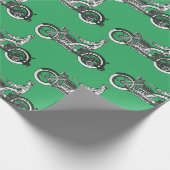  motorrijder Antiek fiets Cadeaupapier (Hoek)