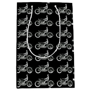 motorrijder Antiek fiets Medium Cadeauzakje