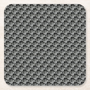  motorrijder Antiek fiets Vierkante Kartonnen Onderzetter