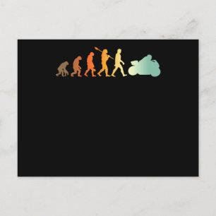 Motorrijder Biker Evolution Racing Motorfiets Briefkaart