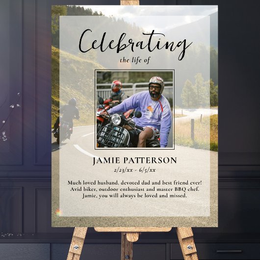 Motorrijder, Biker viering van het leven foto Poster