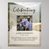 Motorrijder, Biker viering van het leven foto Poster (Voorkant)