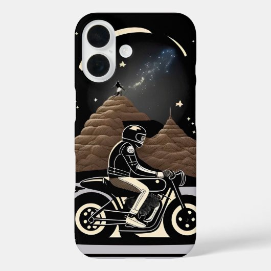 Motorrijder en avonturier Case-Mate iPhone case (Achterkant)