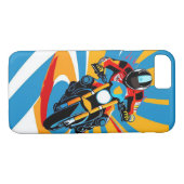 Motorrijder leunt in een scherpe bocht Case-Mate iPhone case (Achterkant (Horizontaal))