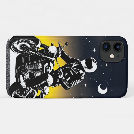 Motorrijder met masker rijden Case-Mate iPhone case (Achterkant (horizontaal))