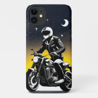 Motorrijder met masker rijdend