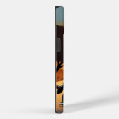 Motorrijder met schedelmasker rijden Case-Mate iPhone case (Achterkant / Rechts)