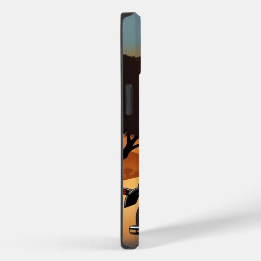 Motorrijder met schedelmasker rijden Case-Mate iPhone case (Achterkant / Rechts)