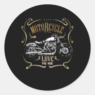  Motorrijder Motorfiets Lover Biker Ronde Sticker