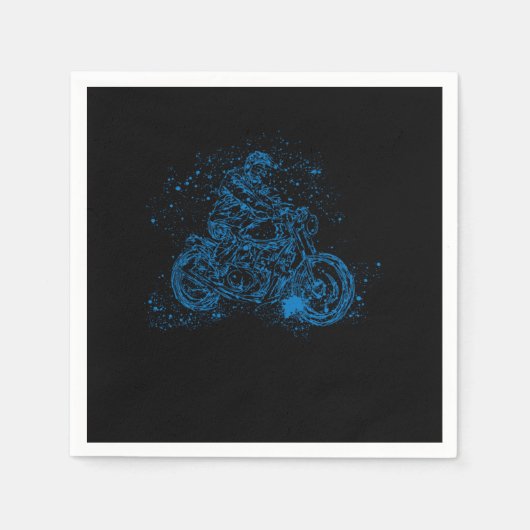 Motorrijder motorrijder motorrijder verf servet (Voorkant)