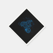 Motorrijder motorrijder motorrijder verf servet (Hoek)