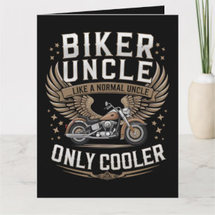 Motorrijder Oom Motorfiets Vaderdag Kaart