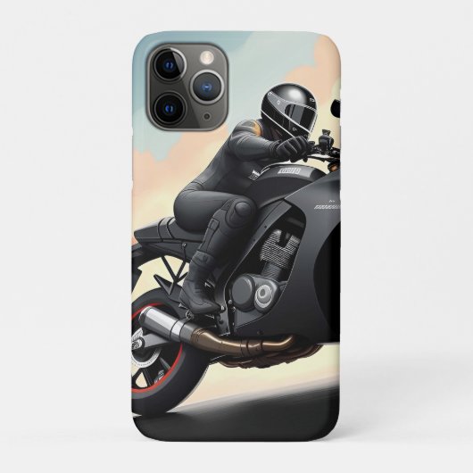 Motorrijder rijden high-performance fiets Case-Mate iPhone case (Achterkant)