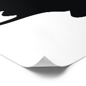 Motorrijder Rijden Rode Sportbike Poster (Hoek)