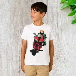 Motorrijder Rijden Rode Sportbike T-shirt