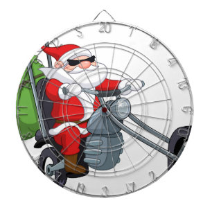 motorrijder santa claus dartbord