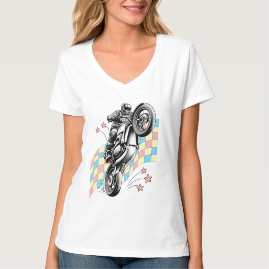 motorrijder t-shirt (Voorkant)