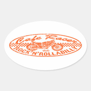 Motorrijders Ovale Sticker