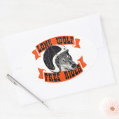 Motorrijders Ovale Sticker (Envelop)