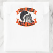 Motorrijders Ovale Sticker (Tas)