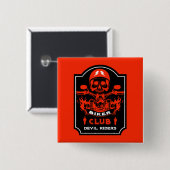 motorrijdersvereniging vierkante button 5,1 cm (Voorkant /achterkant)