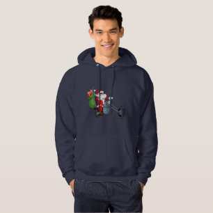 motorrijwiel biker santa claus mannen hoody sweats