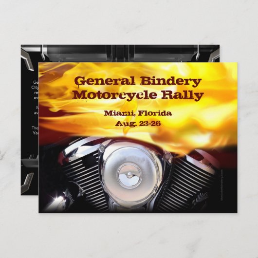 Motorrijwiel Briefkaart (Voorkant / Achterkant)