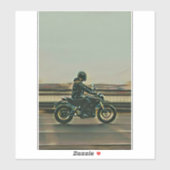 Motorrijwiel cadeau sticker (Vel)