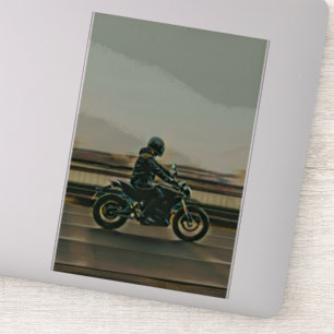 Motorrijwiel cadeau sticker